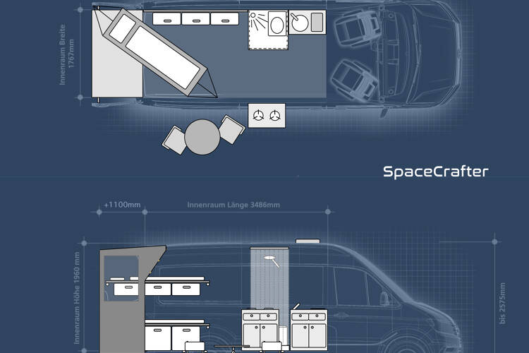 VW Crafter Camper-Ausbau SpaceCrafter